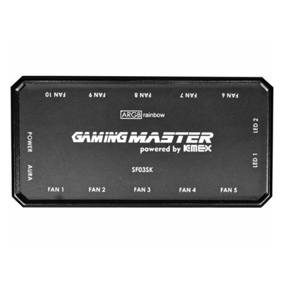 COOLER KIT 3 FANS 12MM ARGB COM CONTROLE E CONTROLADORA AATA INFINITY GAMING MASTER - Imagem 3