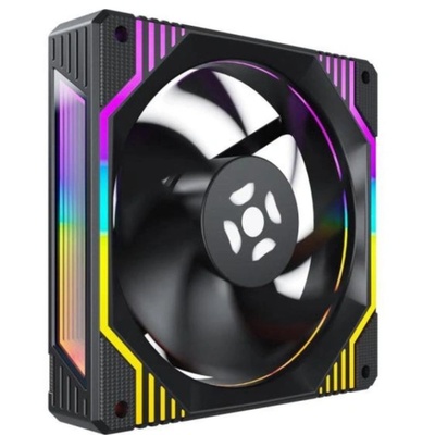 COOLER 12X12 FROSTY BLACK EDITION 12CM FORTREK - Imagem 4