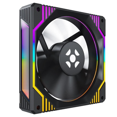 COOLER KIT 3 FANS 12MM ARGB COM CONTROLE E CONTROLADORA FROSTY ARGB FORTREK - Imagem 5