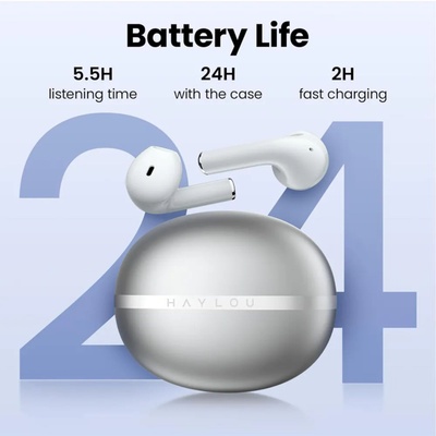 FONE DE OUVIDO AURICULAR BT HAYLOU X1 2023 SILVER - Imagem 4