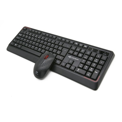 TECLADO E MOUSE SEM FIO C3 TECH K-W70BK PRETO - Imagem 3