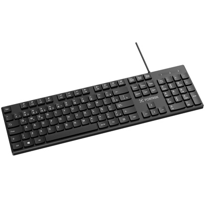 TECLADO USB SLIM K15 FORTREK PRETO - Imagem 2