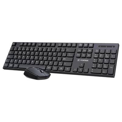 TECLADO E MOUSE SEM FIO CW11 FORTREK PRETO - Imagem 3