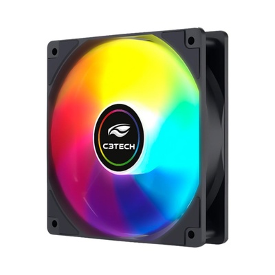 COOLER 12X12 F9-260BK RGB 12CM ARGB 6P C3 TECH - Imagem 2