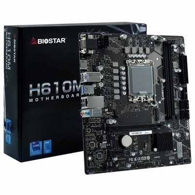 PLACA MÃE 1700 BIOSTAR H610MH /M.2/HDMI/VGA/DDR5 12ªG G13 G14 - Imagem 2