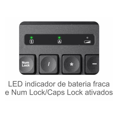 TECLADO E MOUSE SEM FIO KA6029 K-MEX PRETO - Imagem 4