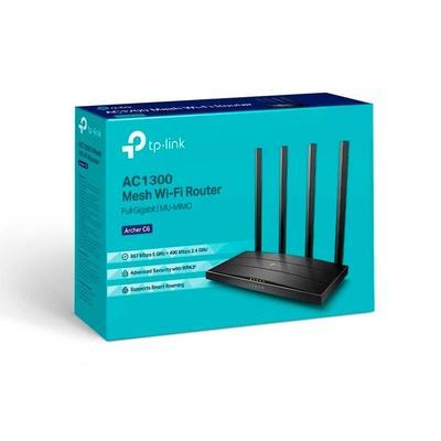 WIRELESS ROTEADOR TP LINK ARCHER C6 AC 1300 MESH DUAL BAND MU-MIMO GIGABIT - Imagem 4