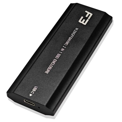 GAVETA USB PARA HD M.2 NGFF OU NVME PARA TYPE C USB 3.0 F3 CS-ADPM-NGFF/NVME - Imagem 2