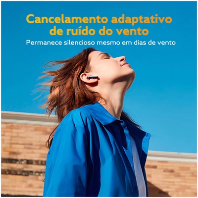 FONE DE OUVIDO AURICULAR BT QCY AILY BUDS PRO ANC BH23HT10A PRETO - Imagem 3
