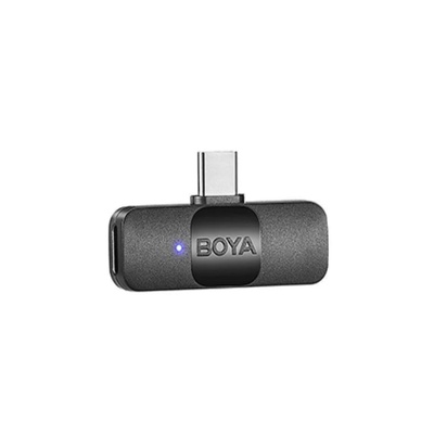 MICROFONE LAPELA BOYA BY V20 2.4GHZ  USB C WIRELESS PRETO - Imagem 3