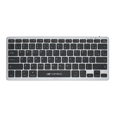 TECLADO SEM FIO BLUETOOTH K-BT50BK C3 TECH PRETO - Imagem 2