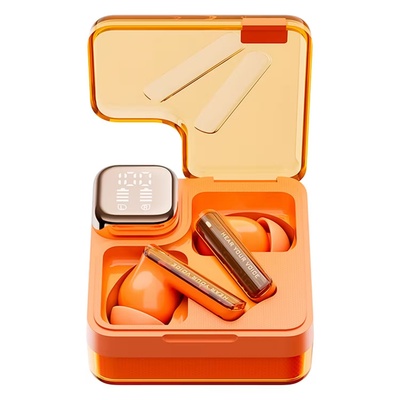 FONE DE OUVIDO AURICULAR BT QCY MELOBUDS NEO BH24QT31A LARANJA - Imagem 2