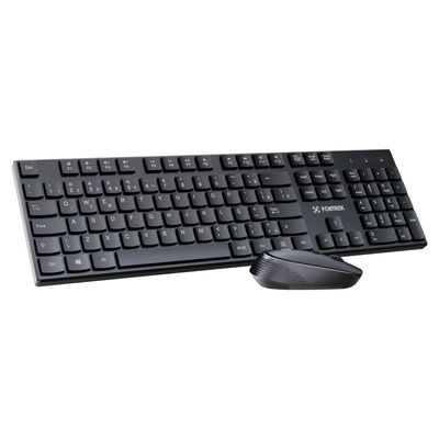 TECLADO E MOUSE SEM FIO CW11 FORTREK PRETO - Imagem 4