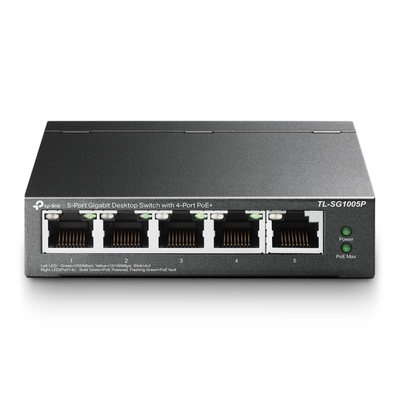 HUB 5 PORTAS 10/100/1000 TP-LINK TL-SG1005P 4POE - Imagem 2
