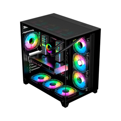 GABINETE GAMER ATX AQUARIO CG-02J1 K-MEX PRETO - Imagem 2