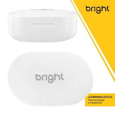FONE DE OUVIDO AURICULAR BT MAX SOUND FN569 BRIGHT BRANCO - Imagem 5