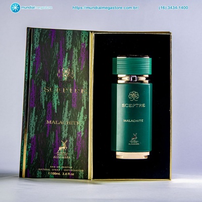PERFUME MAISON ALHAMBRA SCEPTRE MALACHITE MASCULINO EDP 100ML ARABE - Imagem 4
