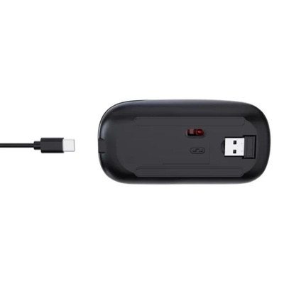 MOUSE SEM FIO RECARREGAVEL 1600DPI MS14 FORTREK PRETO - Imagem 3