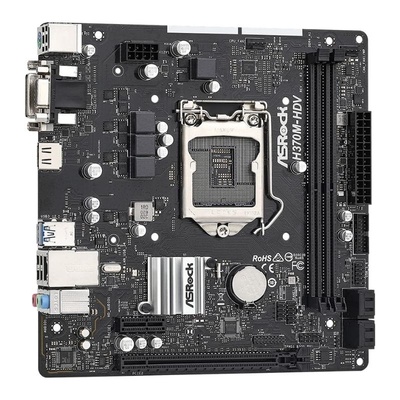 PLACA MÃE 1151 ASROCK H370M HDV DVI/VGA/HDMI DDR4 G8/G9 - Imagem 4