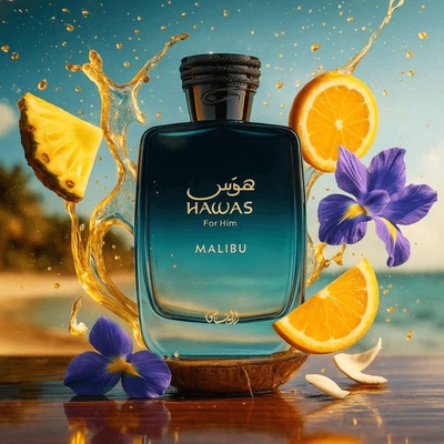 PERFUME RASASI HAWAS MALIBU MASCULINO EDP 100ML ARABE - Imagem 3