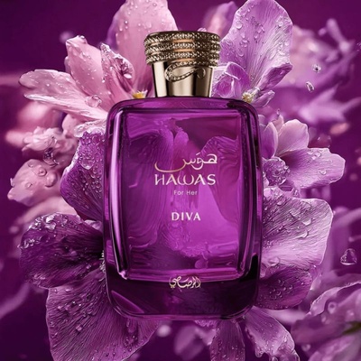 PERFUME RASASI HAWAS DIVA FEMININO EDP 100ML ARABE - Imagem 3