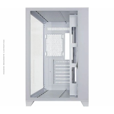 GABINETE GAMER ATX AQUARIO SPACE W2R4 K-MEX BRANCO - Imagem 4