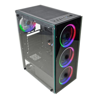 GABINETE GAMER ATX CG-10W5 LED 3 FANS  K-MEX - Imagem 4