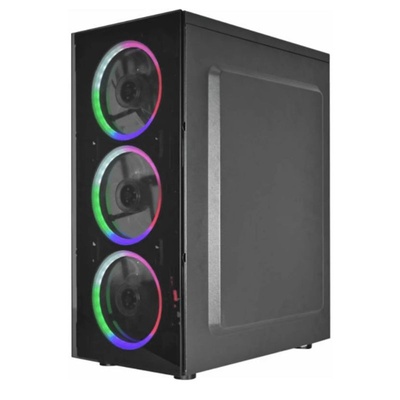 GABINETE GAMER ATX CG-10W5 LED 3 FANS  K-MEX - Imagem 3