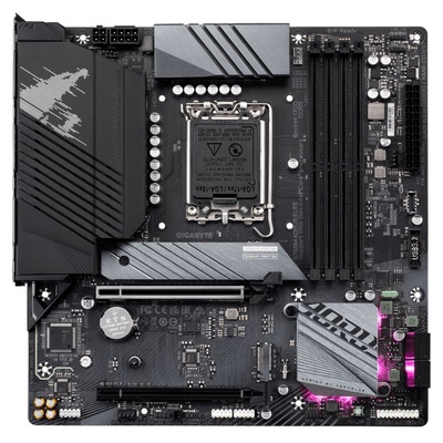 PLACA MÃE 1700 GIGABYTE B760M AORUS ELITE AX WIFI DDR5 /M.2/DP/HDMI 12ªG 13ªG 14ªG - Imagem 2
