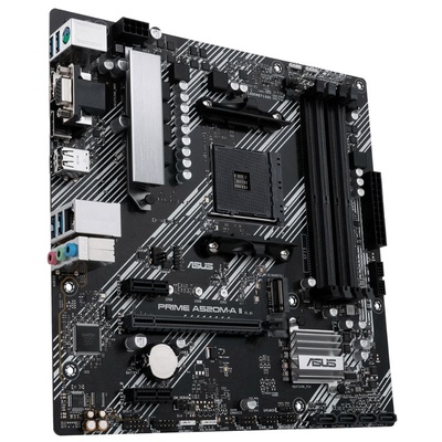 PLACA MÃE AM4 ASUS AMD A520M-A PRIME M.2/HDMI/VGA/DP/DDR4 - Imagem 3