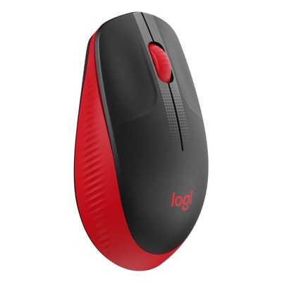 MOUSE SEM FIO LOGITECH M190 WIRELESS PRETO E VERMELHO - Imagem 4