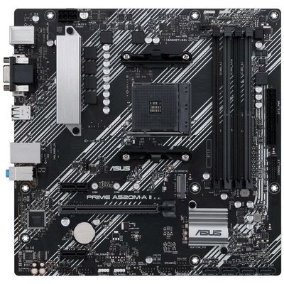PLACA MÃE AM4 ASUS AMD A520M-A PRIME M.2/HDMI/VGA/DP/DDR4 - Imagem 2