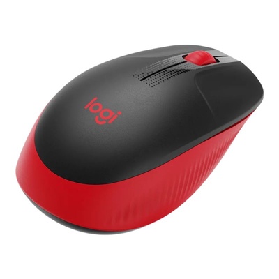 MOUSE SEM FIO LOGITECH M190 WIRELESS PRETO E VERMELHO - Imagem 3