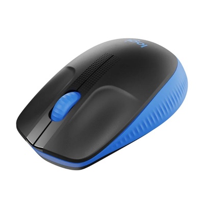 MOUSE SEM FIO LOGITECH M190 WIRELESS PRETO E AZUL - Imagem 2