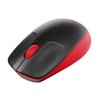 MOUSE SEM FIO LOGITECH M190 WIRELESS PRETO E VERMELHO - Imagem 2