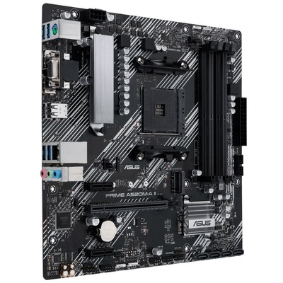 PLACA MÃE AM4 ASUS AMD A520M-A PRIME M.2/HDMI/VGA/DP/DDR4 - Imagem 4