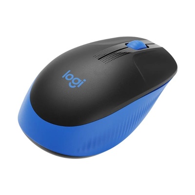 MOUSE SEM FIO LOGITECH M190 WIRELESS PRETO E AZUL - Imagem 3
