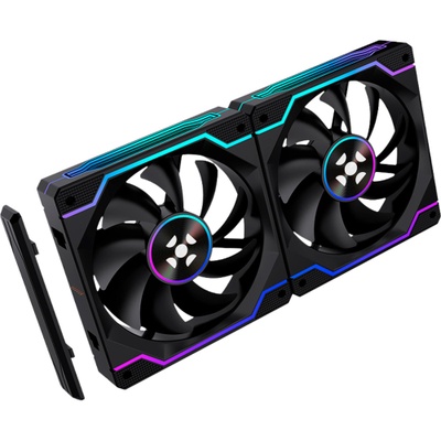 COOLER KIT 3 FANS 12MM TWISTER FORTREK PRETO - Imagem 4