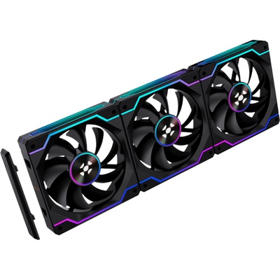 COOLER KIT 3 FANS 12MM TWISTER FORTREK PRETO - Imagem 2