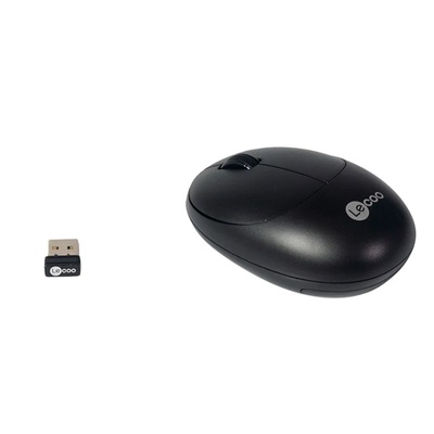 TECLADO E MOUSE SEM FIO KW204 LECOO PRETO - Imagem 2