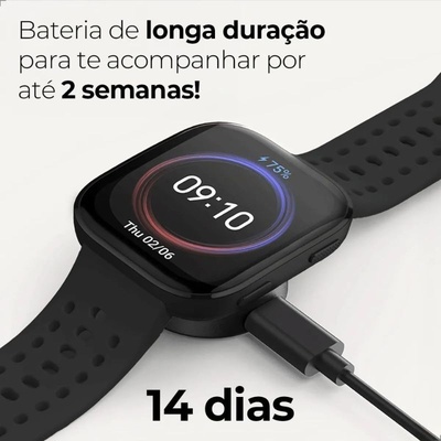 RELOGIO XIAOMI AMAZFIT BIP 6 A2435 AZUL/PRETO - Imagem 3