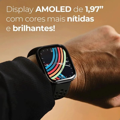 RELOGIO XIAOMI AMAZFIT BIP 6 A2435 AZUL/PRETO - Imagem 4