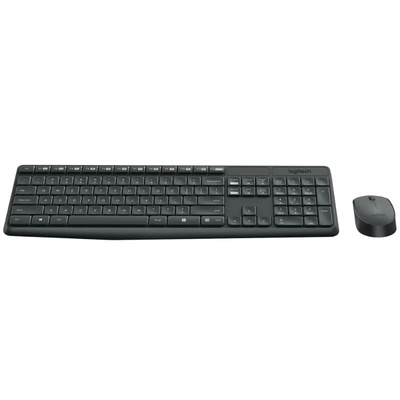 TECLADO E MOUSE SEM FIO LOGITECH WIRELESS MK235 PRETO - Imagem 3