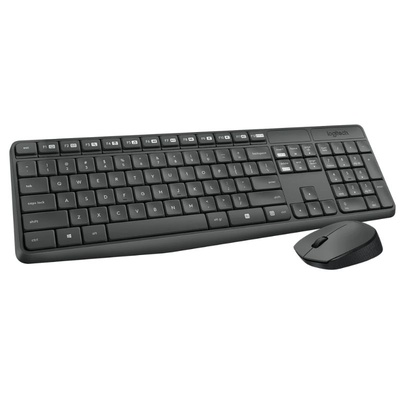 TECLADO E MOUSE SEM FIO LOGITECH WIRELESS MK235 PRETO - Imagem 2