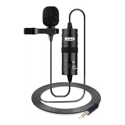 MICROFONE LAPELA BOYA BY-M1 UNIVERSAL LAVALIER PRETO - Imagem 2
