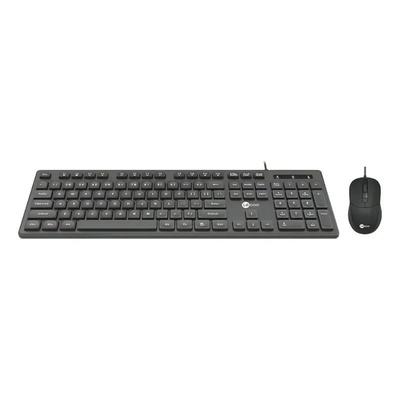 TECLADO E MOUSE USB CM102 LECOO PRETO - Imagem 2