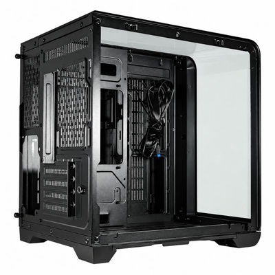 GABINETE GAMER MICRO ATX AQUARIO CG-48KI CYBERPUNK K-MEX PRETO - Imagem 4