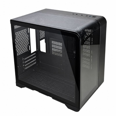 GABINETE GAMER MICRO ATX AQUARIO CG-48KI CYBERPUNK K-MEX PRETO - Imagem 2