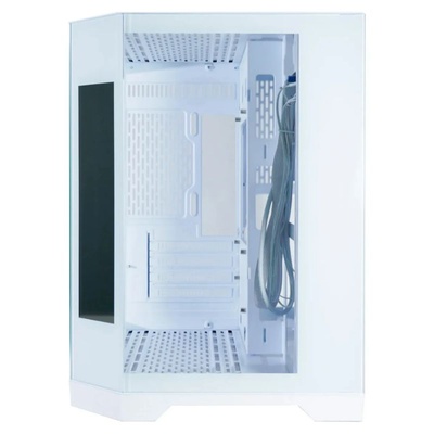 GABINETE GAMER MICRO ATX AQUARIO CG-W2KV ANGULO COM MONITOR DYNAMIC K-MEX BRANCO - Imagem 5