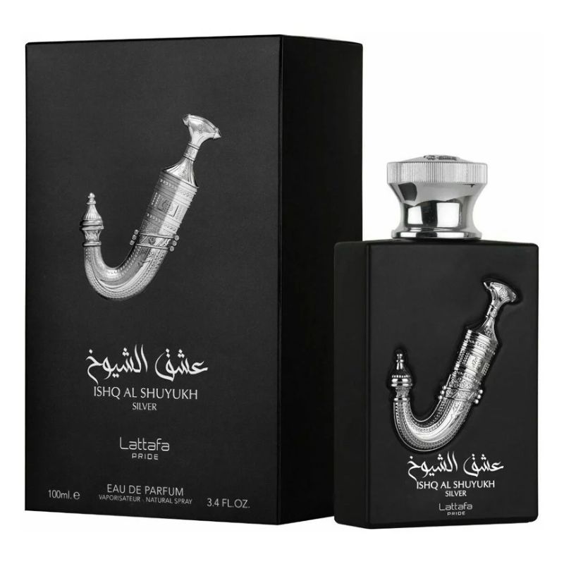 PERFUME LATTAFA ISHQ AL SHUYUKH SILVER MASCULINO EDP 100ML ARABE